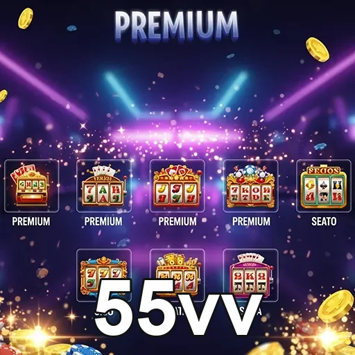 Imagem do site 55vv mostrando uma seleção de jogos, com foco na diversão e entretenimento digital em 55vv-Games07.