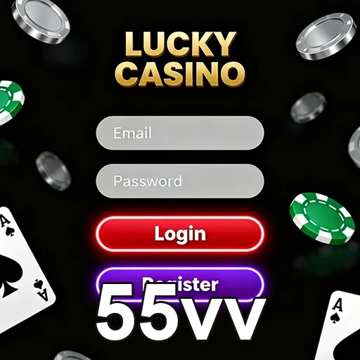 Tela de login de cassino no smartphone móvel